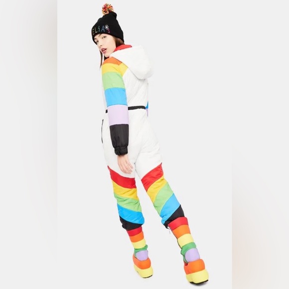 dELiA*s Multicolor Rainbow Jumpsuit - Picture 5 of 7